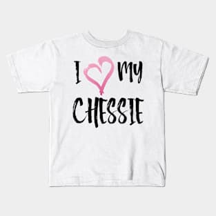 I Heart My Chesapeake Bay Retriever! Especially for Chessie Retirever Dog Lovers! Kids T-Shirt